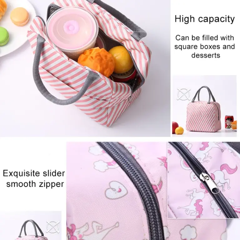 Lunch Bag Griff Isolierung Kühltasche für Frauen Kind Lunchbox Picknick Reise tragbare Lebensmittel Lagerung Frühstück Thermal Food Bag 5