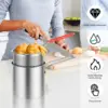 Set Frittiertopf Küchen fritte use mit Sieb Edelstahl Tempura Friteuse Pfanne Braten Topf Huhn Brathähnchen Kochute nsilien 5