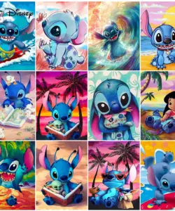 Disney DIY 5D Diamant Malerei Cartoon Lilo & Stitch Diamant Stickerei Mosaik Kunst Strass Home Decor Kinder Geschenk