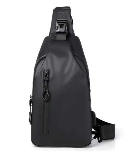 1 Herren große Kapazität USB-Aufladung multifunktion ale Brusttasche Mode einfache Pendler leichte Schulter Umhängetasche