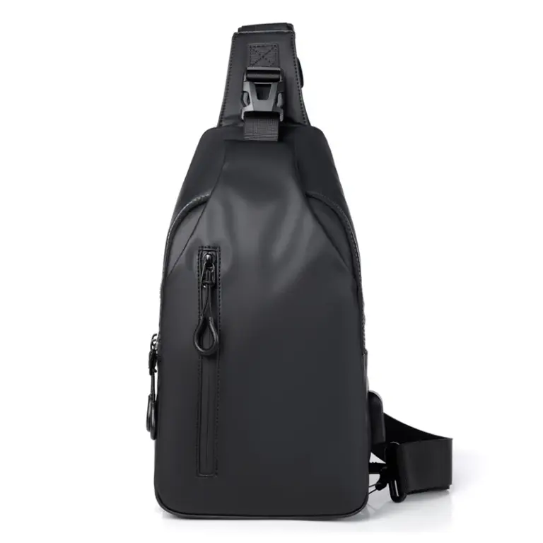 1 Herren große Kapazität USB-Aufladung multifunktion ale Brusttasche Mode einfache Pendler leichte Schulter Umhängetasche