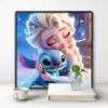 Disney Lilo Stitch und Prinzessinnen 5D DIY Diamant Malerei Mosaik Cartoon Kunst Kreuzstich Stickerei Home Decor Kinder Geschenk 2