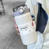 1L/1,2 L Thermo Flasche Edelstahl Große Kapazität Vakuum Flasche Mit Stroh Tumbler Kalte Heiße Getränke Thermos Tasse gym Drink 5