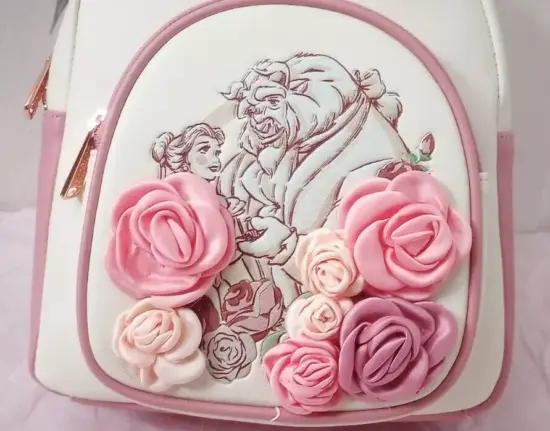 PU Leder Stitch Scrump Plüsch Cosplay Mini Rucksack Beauty & Beast Cogsworth Cosplay Rucksack Mini Doppel Umhängetaschen 5