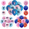 10pcs 12inch Disney Lilo und Stich Latex Ballon Set Jungen Mädchen Geburtstags feier Baby party Party Dekorationen Kinderspiel zeug liefert