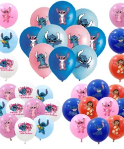 10pcs 12inch Disney Lilo und Stich Latex Ballon Set Jungen Mädchen Geburtstags feier Baby party Party Dekorationen Kinderspiel zeug liefert