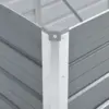 Hochbeet für den Garten, verzinkter Stahl, 160 x 40 x 45 cm, Grau, Artefakt, Balkon, Garten, Gemüsegarten, Außenterrasse, Garten, Blumentopf 6