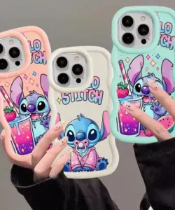 Disney Stitch Niedliche Handyhülle für Xiaomi Redmi Note 13Pro 12 8 13 12Pro 9 10 Lite 10Pro 11 Pro Plus 9S Stoßstangenabdeckung