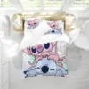 Cartoon niedlichen Stich Bett bezug Kinder Bettwäsche Set Quilt Bett bezug Kissen bezug Kinder Bett bequeme Abdeckung Bett Set Twin King 5