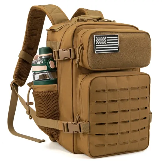 25L Taktischer Rucksack Outdoor-Tasche für Fitness MOLLE Rucksack GYM Für Frauen/Männer EDC Wandern Überleben Rucksack Hexe Flaschenhalter