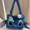 100% echte Disney Cartoon Plüsch Spielzeug Stich Stoff ausgestopfte Puppe Umhängetasche süße & süße Erdbeer bär weiche Mädchen Handtasche 6