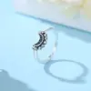 Original Sterling Silber Ringe für Frauen Mond Sonne Verlobung Hochzeit stapelbare Kristalle Ring Gold Luxus Schmuck Geschenk 5