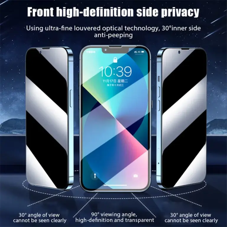 Anti Spy Glass Iphone 16 15 14 13 Pro Max panzerglas Iphone 13Pro Max Displayschutzfolie iPhone 13Mini Privacy Brille folie für Iphone 12 11 13 14 Pro Max screen protector 6