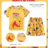 Neue Kinder Kleidung Sommer Winnie Bär Jungen Mädchen Kinder Kleidung Sets Stich Cartoon Anzug Mikey Kid Nachtwäsche Kurzarm 2