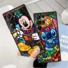 Disney stich mickey silikon schwarz telefon hülle für samsung galaxy s24 s23 s22 s21 s20 fe s10 s9 s10e s8 plus ultra lite 5g