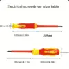 Isolierter Elektriker-Schraubendreher, hohe Härte, Set für den Haushalt, magnetischer Kreuzwort-förmiger Pflaumenblüten-Sechskantschraubendreher 2