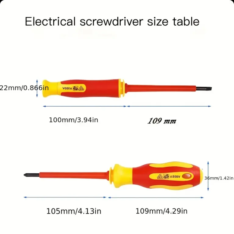 Isolierter Elektriker-Schraubendreher, hohe Härte, Set für den Haushalt, magnetischer Kreuzwort-förmiger Pflaumenblüten-Sechskantschraubendreher 2