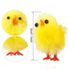 60 stücke Simulation Mini Ostern Küken künstliche Plüsch gelbe Huhn Desktop-Ornament Frühlings party begünstigt Dekoration 3