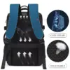 BANGE Reiserucksack für Herren, Business-Rucksack, Schule, erweiterbare USB-Tasche, große Kapazität, 17,3 Laptop, wasserdicht, modischer Rucksack 4