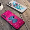 Schwarze Handyhülle für Samsung Galaxy A13 A22 5G A51 A32 A54 A23 A72 A12 A52 A34 A33 Silikonhülle Disney Niedlicher und cooler Stich 5