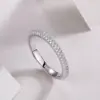 Wuiha echte 925 Sterling Silber funkeln alle Moissan ite Diamant Hochzeit Verlobung ringe für Frauen Jubiläums geschenk edlen Schmuck 4