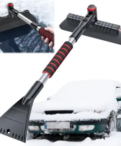 2 In 1 Auto Schnee Schaufel Multifunktionale Windschutzscheibe Schnee Entferner Frontscheibe Eis Schaben Abtauen Besen Auto Reiniger Werkzeug