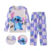 Neue Frühling Herbst Kinder bekleidung Sets Stich Junge Nachtwäsche Langarm Hosen Kleidung Kinder Pyjamas Set Baby Mädchen Pyjamas 2