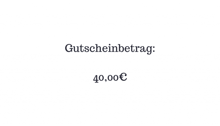 Gutschein 40,00€ – Bild 2