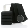 5 Stück 35x75cm 100% Baumwolle schwarz Gesichts tuch Set keine verblassen den Handtücher für Männer Hotel Corporate Geschenk weich und stark saugfähig 3