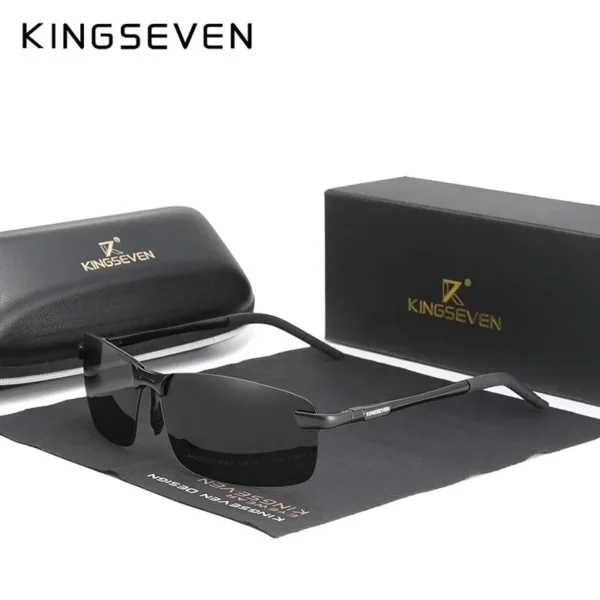 KINGSEVEN Mode Halbrahmen Sonnenbrille männer Outdoor Polarisierte UV400 Fahren Gläser Hohe Qualität Angeln Fahren Brillen