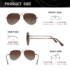 KINGSEVEN Männer Pilot Sonnenbrille Polarisierte Anti-UV400 Männliche Gläser Angeln Fahren Brillen Oculos de sol 3