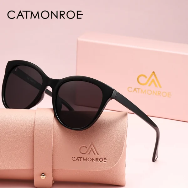CATMONROE 1 Stück Damen-Sonnenbrille, polarisiert, TAC-Linse, PC-Rahmen, leicht, nicht Nase drücken, Angeln, Fahren, Strand, tägliche Sonnenbrille 4