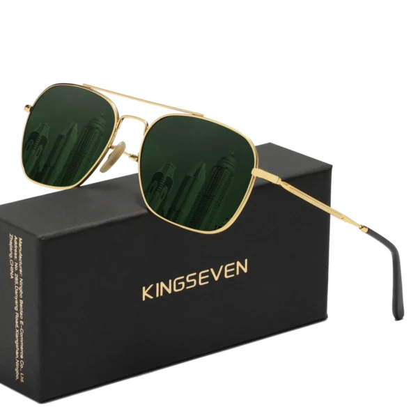 KINGSEVEN Marke Sonnenbrille Polarisierte Männer Frauen Mode Legierung Metall Dünnen Rahmen Fahren Gläser Klassische Anti-glare Brillen
