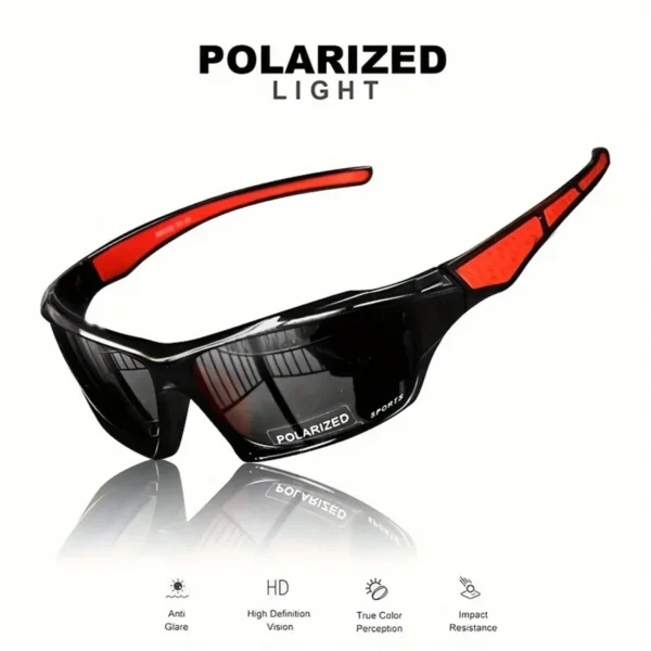 Modische Sport-Sonnenbrille, polarisiert, UV-Schutz, personalisierte Brille, runder Rahmen, Metall, Herren- und Damen-UV400-Brille 5