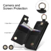 PU-Leder-Ring-Handyhülle für Samsung Galaxy Z Fold 6, 5, 4, 3, Fold6, Fold5, Fold4, Fold3, Brieftasche mit Stifthalter und Kartensteckplatz (kein Stift) 5