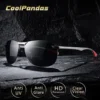 2023 marke Design Upgrade Randlose Photochrome Sonnenbrille Männer Polarisierte Fahren Sonnenbrille Aluminium Anti-Glare heren zonnebril