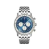 Hochwertige neue Herrenuhr aus Edelstahl, Silber, Roségold, Sport, Schwarz, Blau, Braun, Lederarmband, Quarz-Chronographenuhren