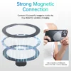 Baseus Hülle mit magnetischem Ständer für iPhone 16 15 14 13 Pro Max Plus Hülle 180 ° Verstellbare Kickstand-Ringabdeckung, magnetische Ladehülle 5