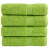 4 Stück Premium-Badetücher grün 70 x 140 cm 600 g/m2
