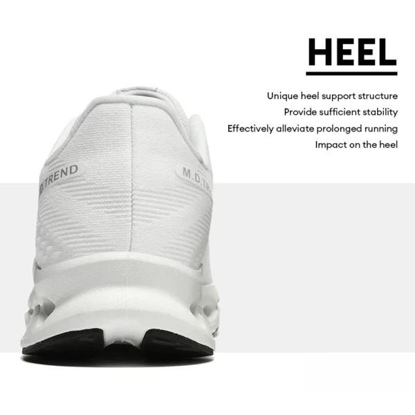 Gepolsterte Laufschuhe für Herren, Energie-Rückkehr, atmungsaktiv, gestrickt, Fußgewölbeunterstützung, Stoßdämpfung, Marathon, Damen, lässige Turnschuhe 5