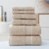 3-teiliges luxuriöses Baumwollhandtuch-Set, ultraweich, sehr saugfähig, inklusive 1 Badetücher, 1 Handtücher, 1 Waschlappen für das Badezimmer zu Hause