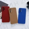 Bunte dünne weiche Silikon hülle für Samsung Galaxy S24 S23 Fe S22 S21 A55 A54 A55 A53 A52 A51 A13 Candy Cover Kameras chutz 2