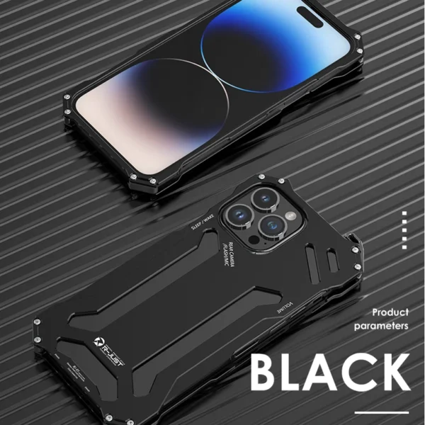 Metall Telefon Fall Für IPhone 12 13 14 15 Pro Max Plus Stoßfest Aluminium Telefon Abdeckung Für IPhon 12 13 14 15 Pro Max Hard Cover 3