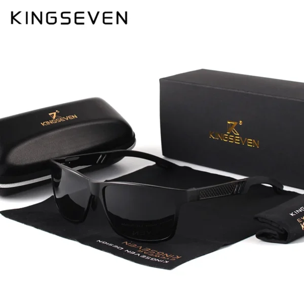 KINGSEVEN Aluminium Quadratische Männer/Frauen Polarisierte Beschichtung Spiegel Sonnenbrille Brillen Sonnenbrillen Für Männer 4