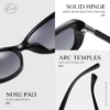 Lm Marke junge Stil Frauen Sonnenbrille Farbverlauf polarisierte Fahr brille Luxus Design Damen elegante Lunette de Soleil Femme 4
