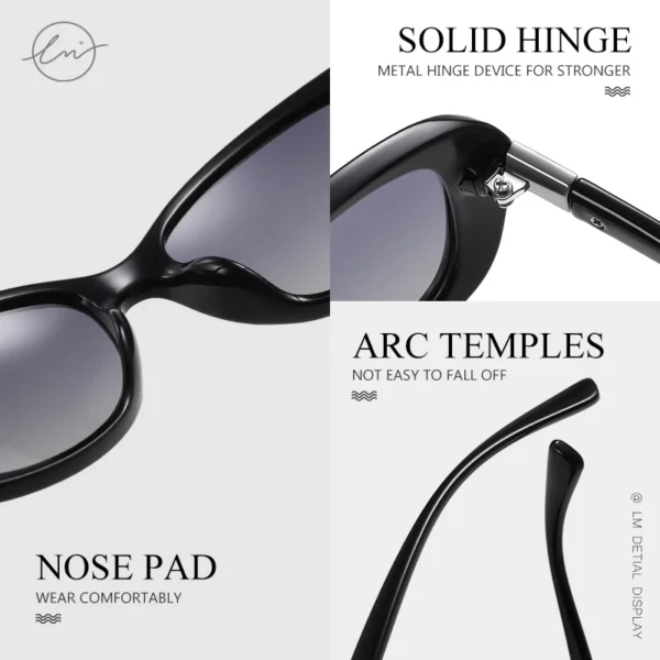 Lm Marke junge Stil Frauen Sonnenbrille Farbverlauf polarisierte Fahr brille Luxus Design Damen elegante Lunette de Soleil Femme 4
