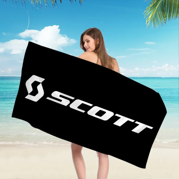 Scott Bike Badetuch, Mikrofaser, weich, wasserabsorbierend, atmungsaktiv, für Mädchen und Kinder, dekoratives Cartoon-Strandtuch 5