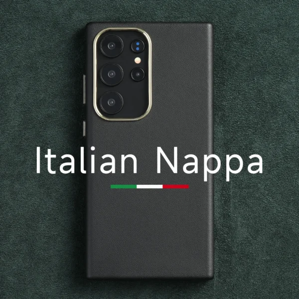 Langsidi Luxus Nappa Leder magnetische Handy hülle für Samsung S24 Ultra Galaxy S23 Ultra S24 plus Echt leder Magsafe Fundas