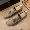 Mode Männer Casual Schuhe Wildleder Atmungsaktive Komfort Slip-on Herren Fahren Schuhe Luxus Marke Männer Müßiggänger Herren Faul Schuhe mokassins 6