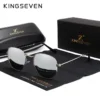 KINGSEVEN Marke Reflektierende Sonnenbrille Männer Hexagon Retro sonnenbrille Freizeit Gläser Oculos Gafas De Sol Shades